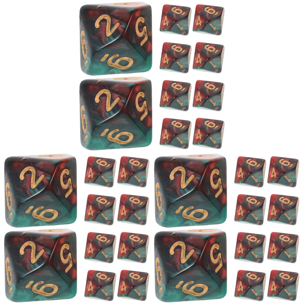 

30 шт., детские цифровые игральные кости