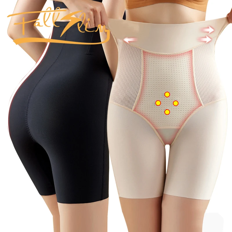 FALLSLIM 3 in 1 High Waist Shapewear Shorts Safety Pants Seamless Slim Hip Lift Tummy Control Panties Women Belly Shaper Boxer