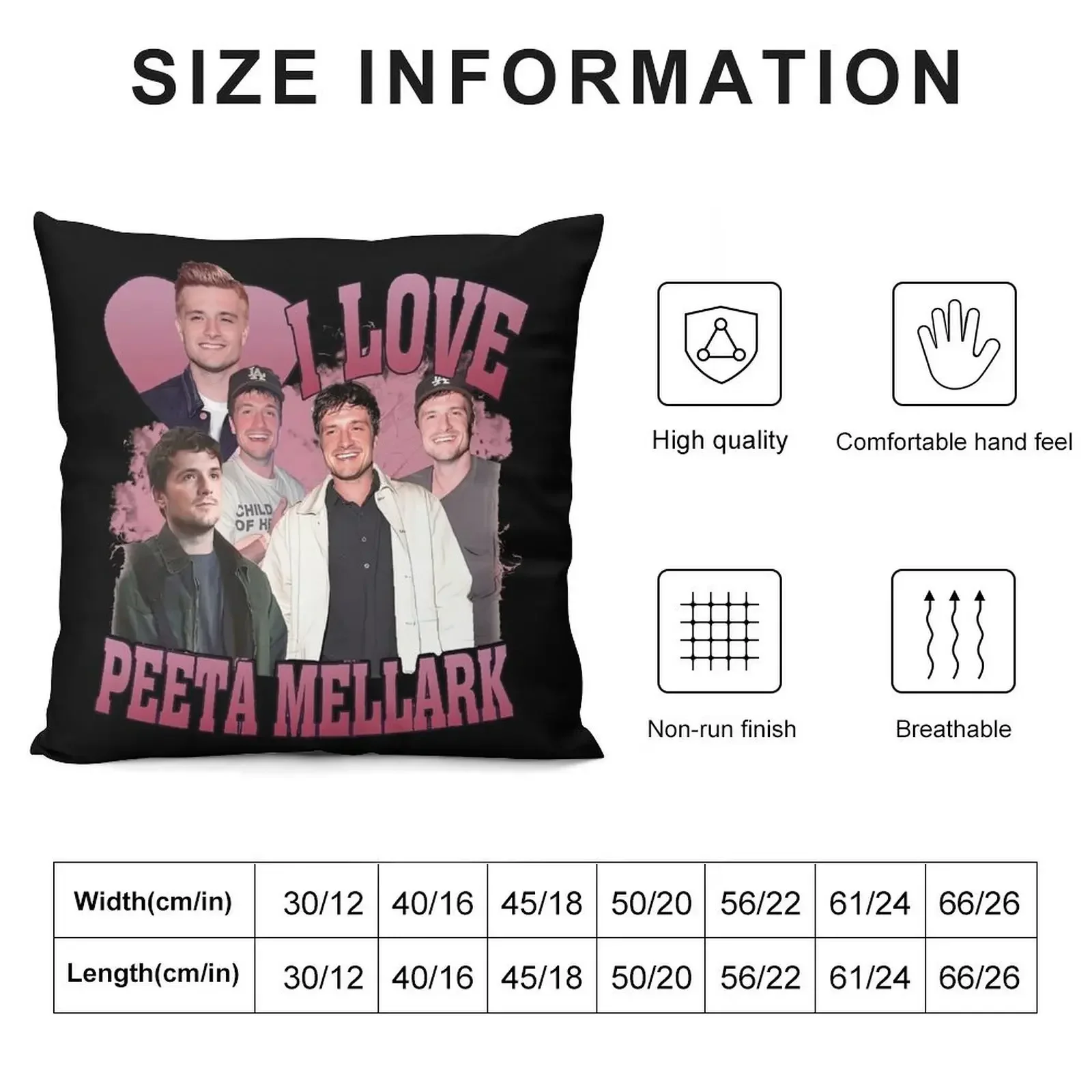 I Love Peeta Mellark декоративная подушка домашний декор осенняя наволочка чехол для