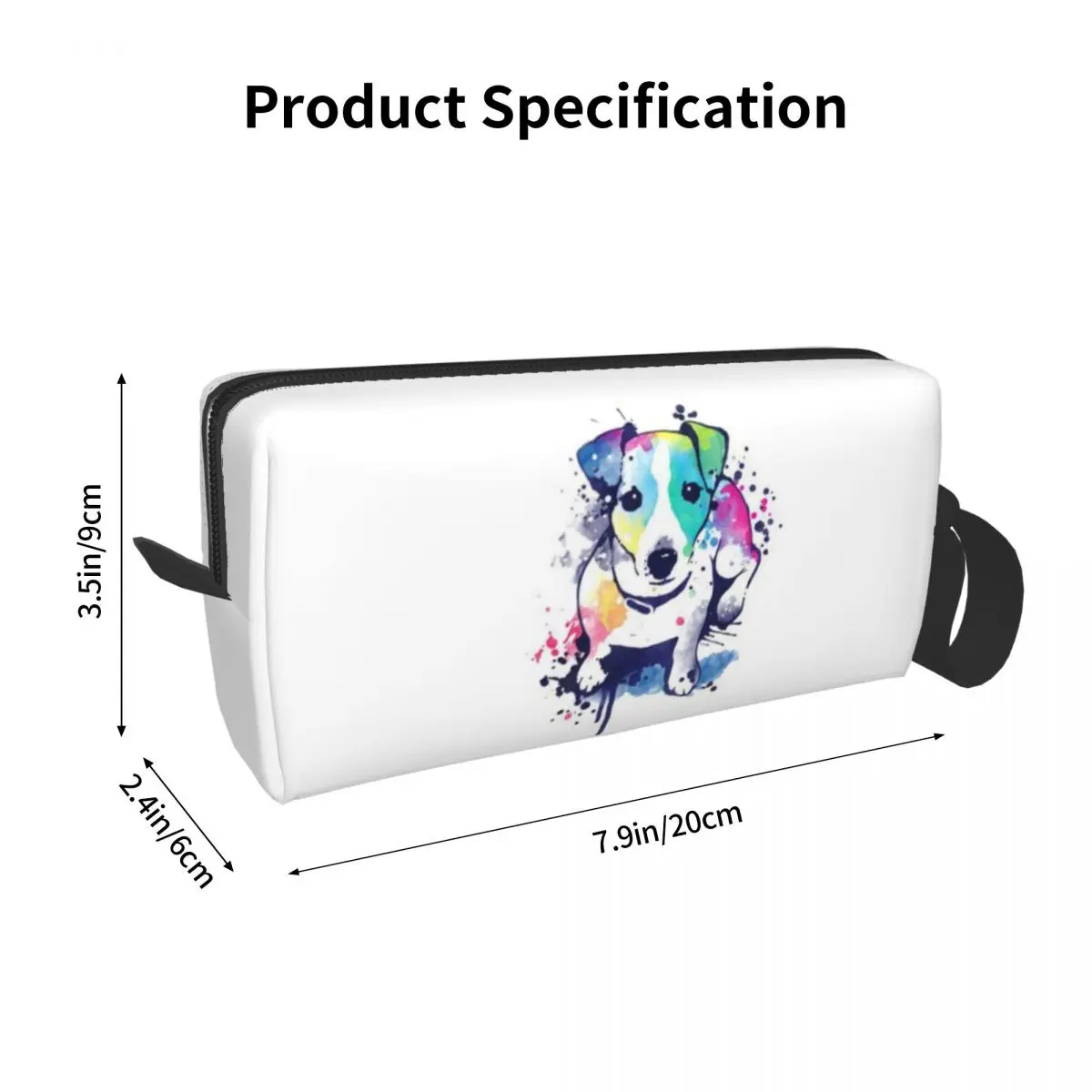 Женская косметичка Джек Рассел терьер дорожный органайзер для туалетных