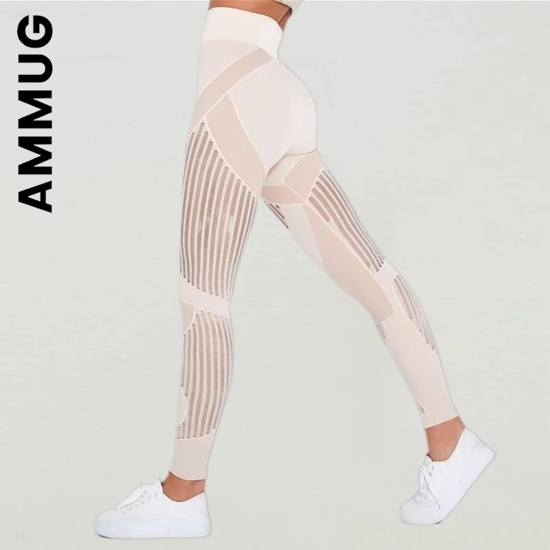 

Ammug Seamless Women New Large Size Yoga Pants Sporty High Waist Seamless Leggings Women Gym Workout Leggings Female Women
