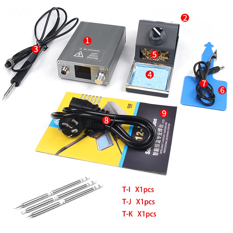 

OSS T12-X Soldering Station Electronic Welding Iron LED Digital Display BGA Rework Station with Soldering Tips Welding Tools