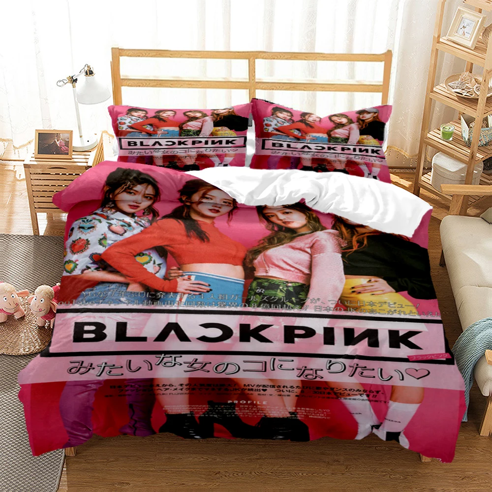 

Beauty Kpop Star Art HD Print Three Piece Bedding Set Fashion Bedding Article Children or Adults for Quilt Covers Pillowcases