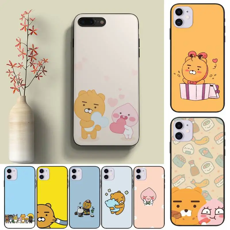 

Kakao Friends Phone Case Fundas Shell Cover For Iphone 6 6s 7 8 Plus Xr X Xs 11 12 13 Mini Pro Max