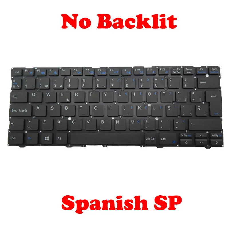 Клавиатура без подсветки SP US UK BR LA RU для CLEVO NV41MB NV41ME NV41MJ NV41MK NV41MZ NV40 MV41 NV40MB NV40ME NV40MJ