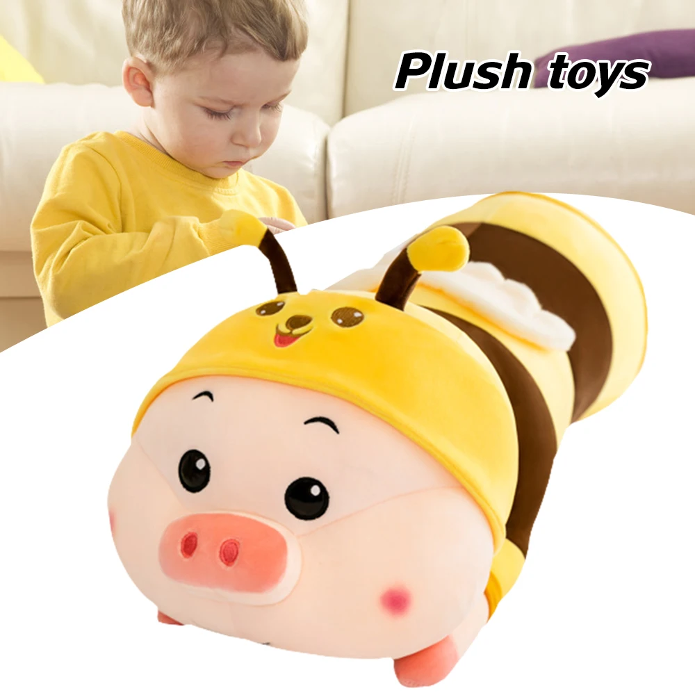 

Cute Pig Plushy with Q Version Cuddly Animal Toys Sleeping Pillow Toy 60/80cm for Kids Girls Plush Figure Toys Comfortable B99