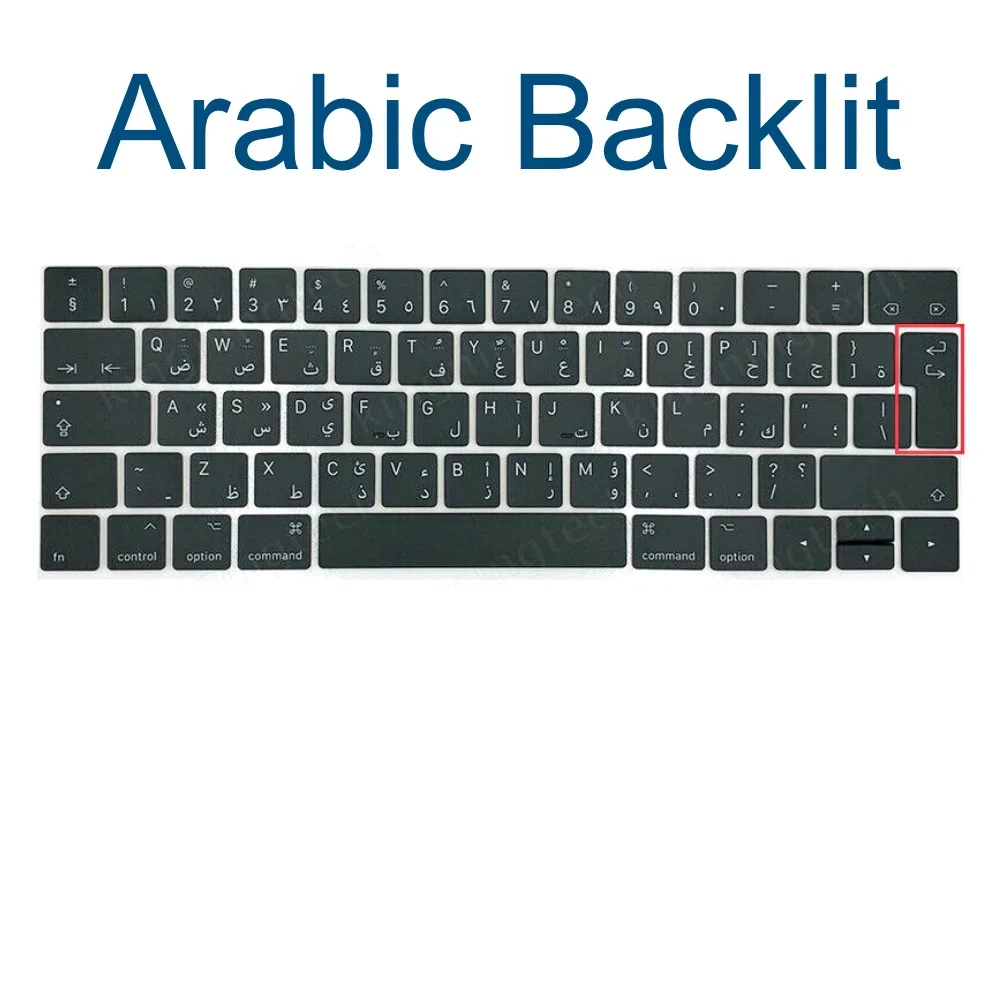 Арабская британская подсветка клавиатуры для MacBook Pro 15 дюймов, сенсорная панель A1707 13 дюймов A1706 2016 2017 EMC 3071 3163, английские клавиатуры для ноутбуков (art.: 3920cbb3a3eec) - 3920cbb3a3eec