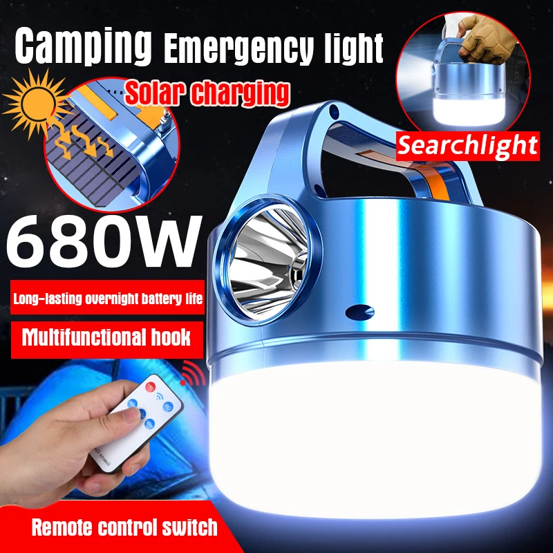 Светодиодный светильник на солнечной батарее уличная лампа для кемпинга