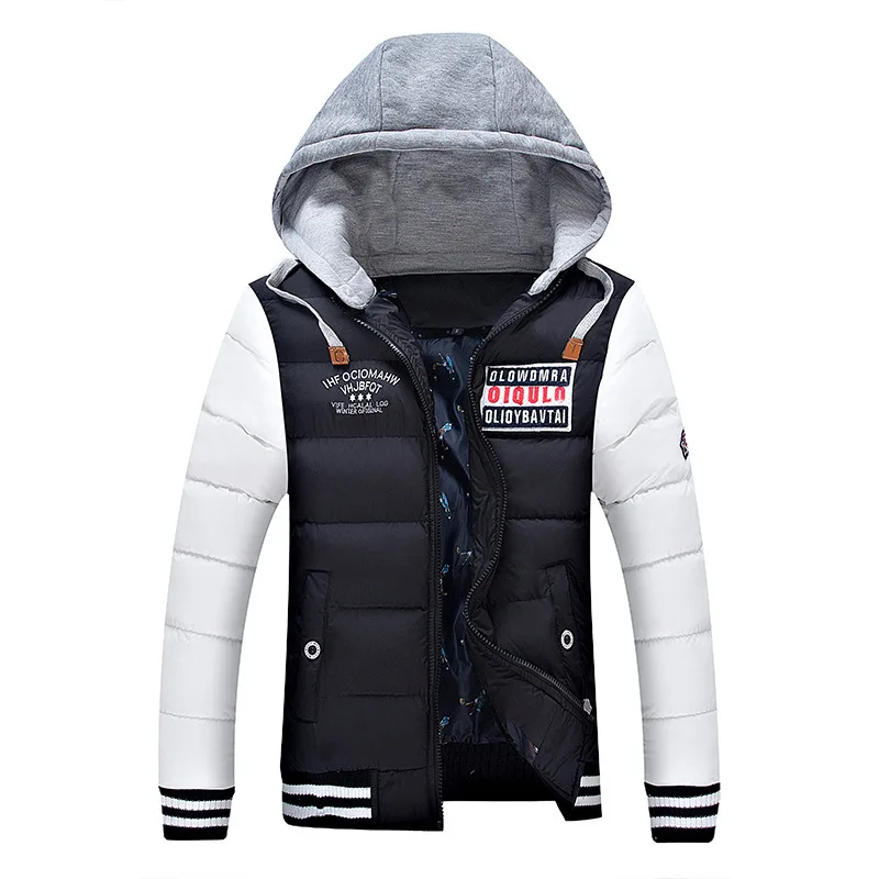 Men's 2022 New Style Personalized Street Culture Thickened Fashion Men's Cotton Padded Clothes Warm Hooded Cotton Padded Clothes