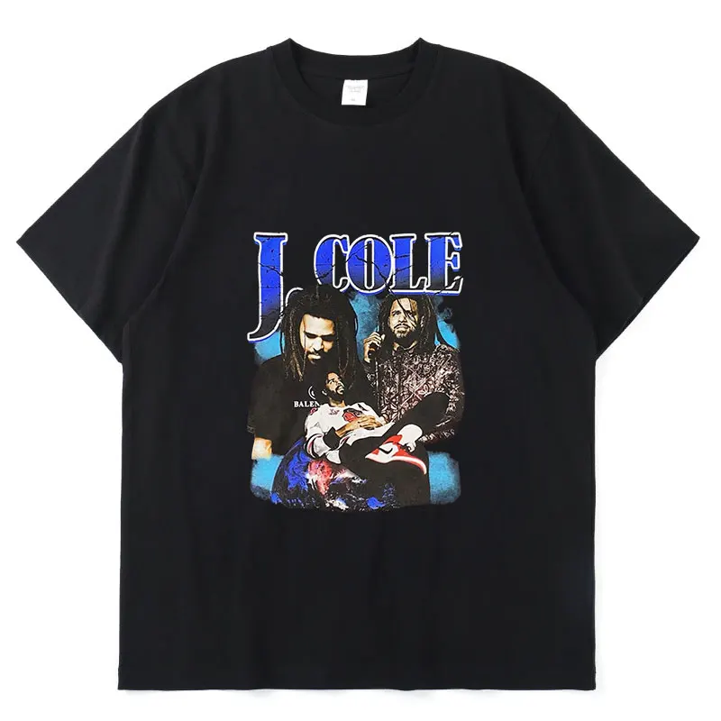 

Новинка 2022, музыкальный альбом J Cole, американский персонализированный принт, летняя Тонкая Повседневная Свободная футболка унисекс с корот...