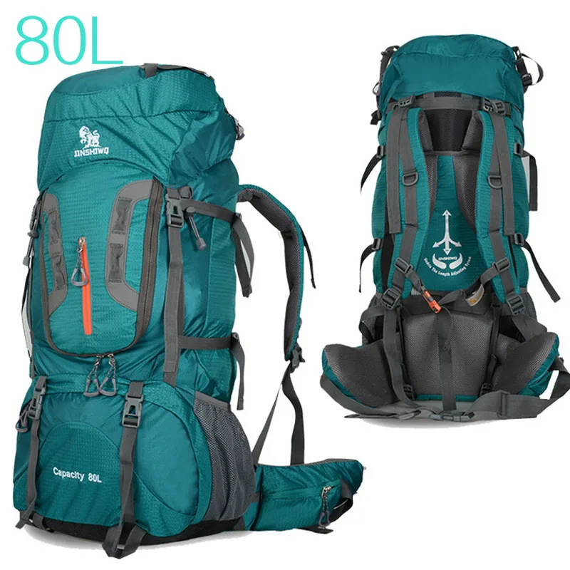 2022 Camping Hiking Backpacks Big Outdoor Bag Backpack Nylon Superlight Sport Travel Bag Aluminum Alloy Support  80L