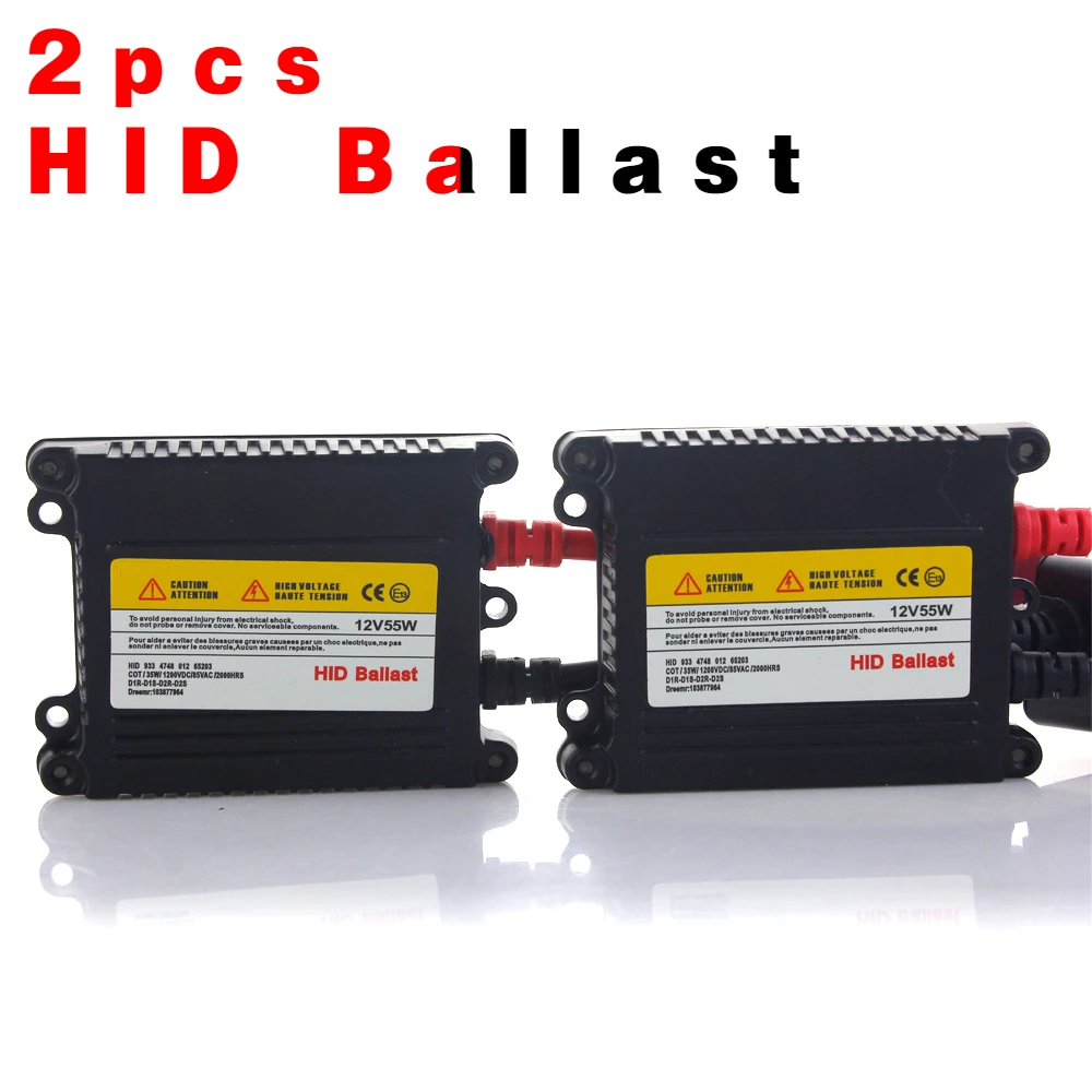 

New 2pcs 55W HID Xenon Ballast Digital Slim Hid Ballast Ignition Electronic Ballast H3 H7 H9 H11 H8 H1 9005 9006 880 881 HB3 HB4