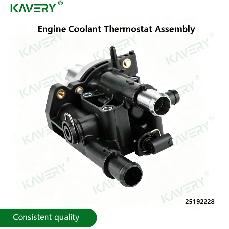 Фото KAVERY 1 шт. Термостат охлаждающей жидкости двигателя в сборе для Chevrolet Cruze Sonic Aveo Astra Zafira Signum 25192228 96984104 96984103 №3
