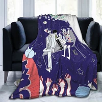 basil sunny knitted blanket omori game flannel throw blankets bedroom sofa decoration ultra soft warm bedsprea