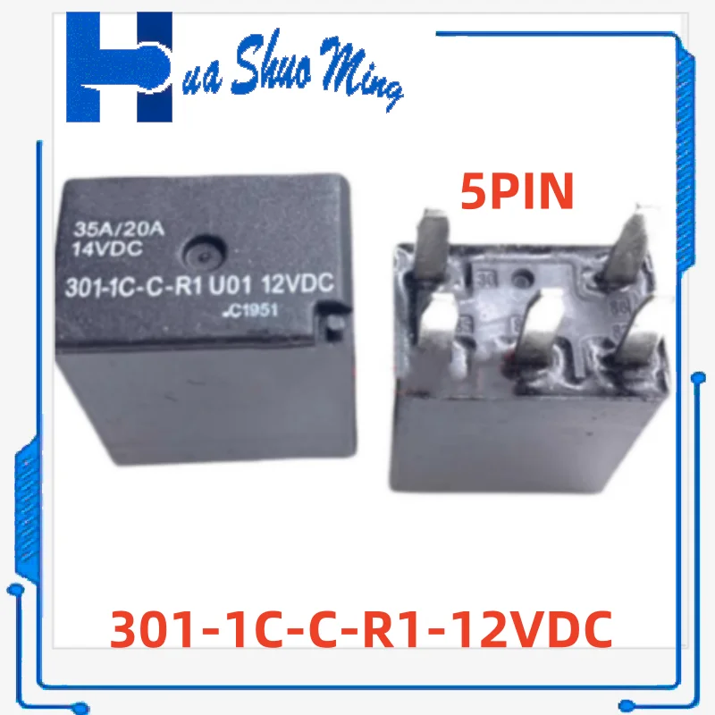 

5 шт./партия, новые 301-1c-r1 301-1C-C-R1-12VDC 5PIN 35A/20A/14VDC 12VDC