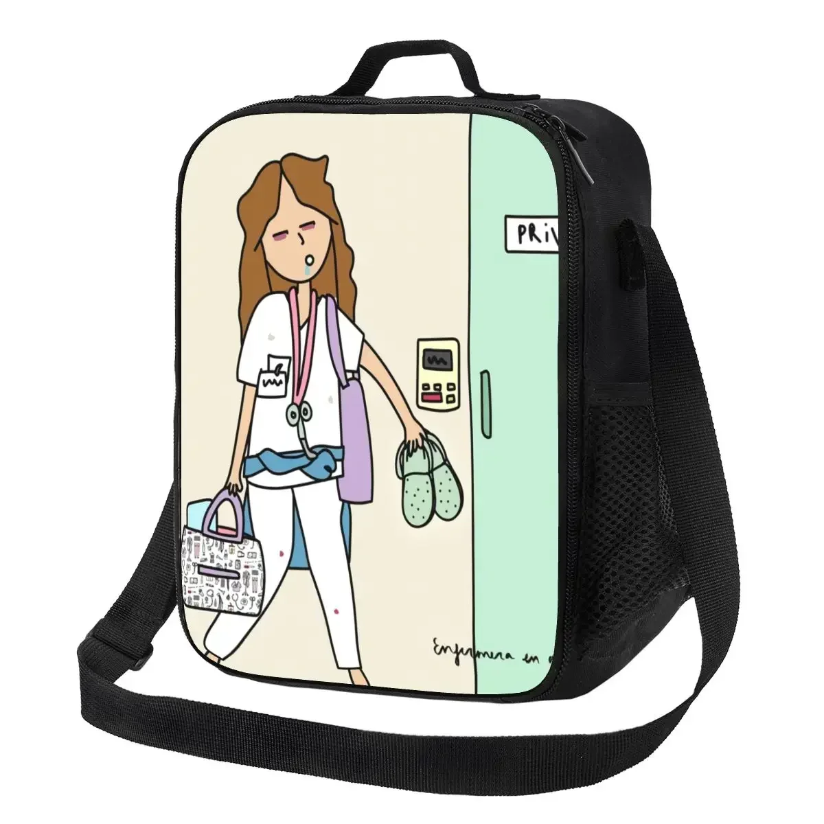 Пользовательские Enfermera En Apuros Доктор Медсестра Медицинский ланч-бокс Женский