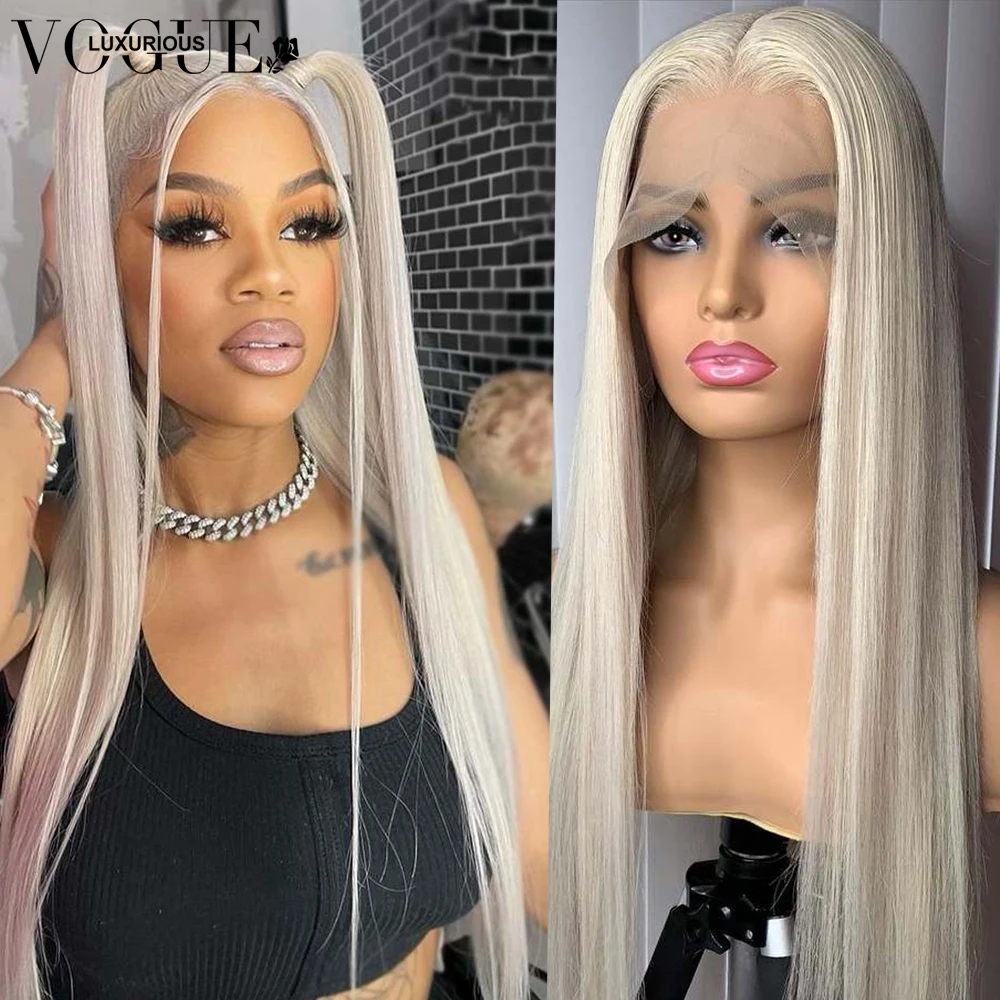 13x4 серая блондинка парик на сетке спереди серые человеческие волосы 32 дюйма