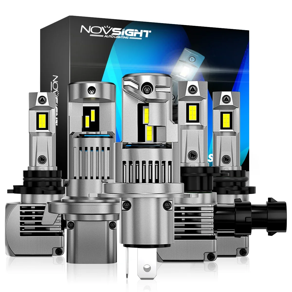 

NOVSIGHT Супер Яркие Светодиодные Автомобильные Лампы Для Фар H7 H4 H11 H8 H9 9005 HB3 9006 HB4 H1 90W 6500K 12V Canbus Миниа...