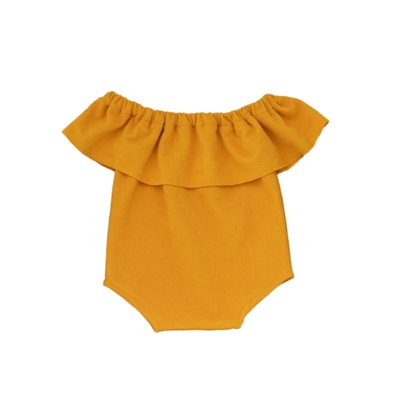 N80C Одежда для фотосессий новорожденных Весенне-летний комбинезон на одно плечо с