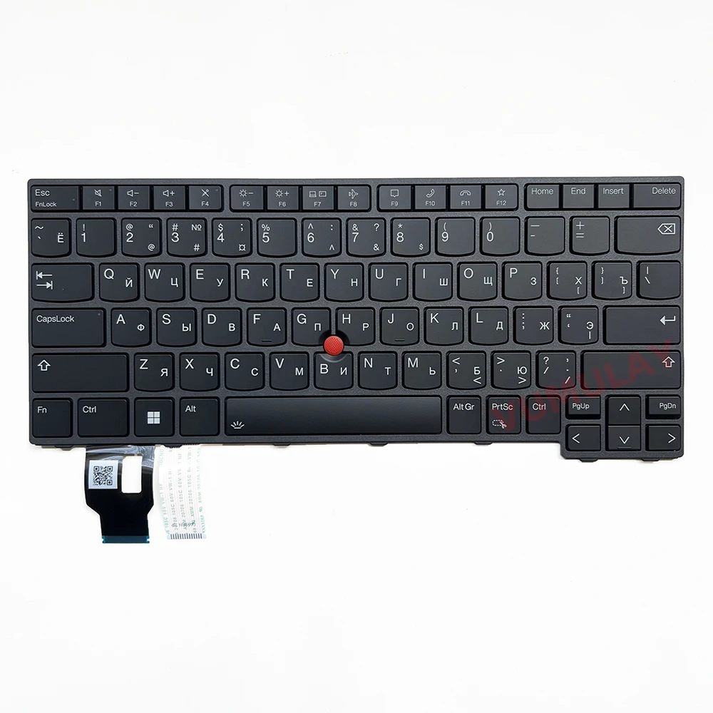 Русская клавиатура с подсветкой для Lenovo Thinkpad T14 Gen 3,L14 Gen 3,T14 Gen 4,L14 Gen 4,P14s Gen 3,P14s Gen 4,21AH 21AJ 21CF 21CG 21C1 21C2 21C5 21C6 21AK 21AL 21J5 21J6 21HF 21HG 21K5 21K6 21HD 21HE 21K3 21K4 21H1 (art.: 3920cfc8e7578) - 3920cfc8e7578