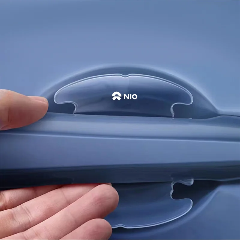 8 шт. прозрачная наклейка на дверную ручку автомобиля из ТПУ защитная полоса от