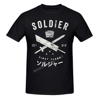 soldier final fantasy video game t shirt short sleeve tshirt graphic streetwear fashion t shirt unisex tee tops