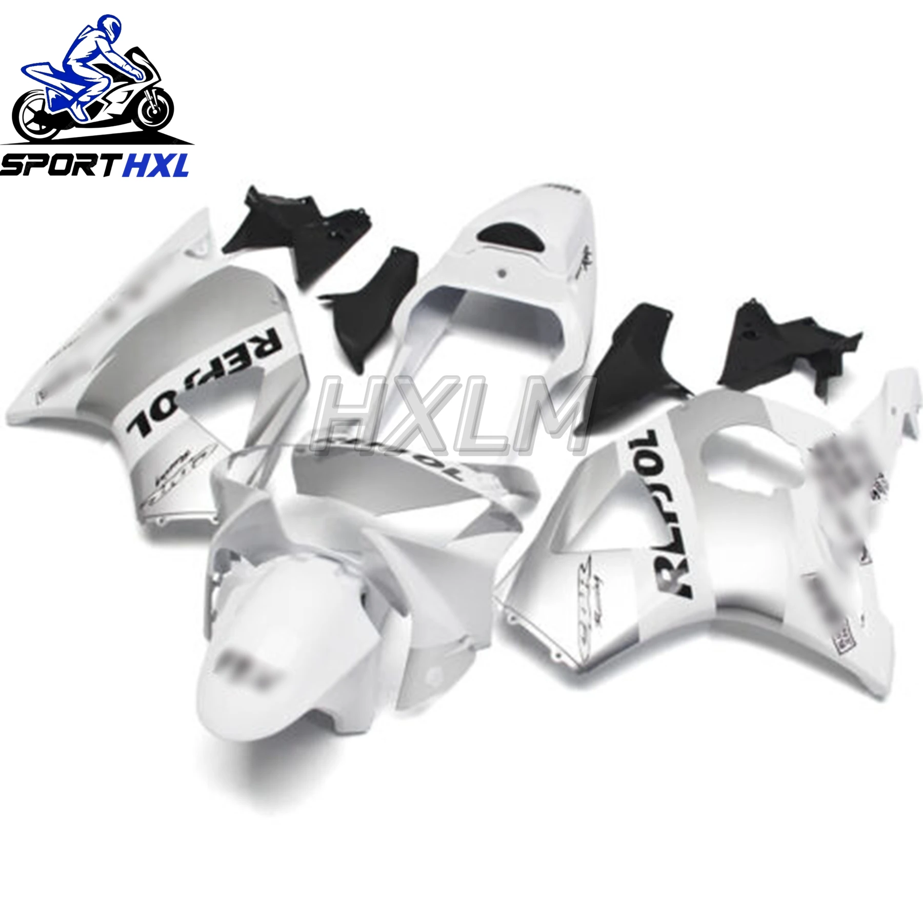 

Для Honda CBR954RR CBR 954RR 954 CBR954 RR 2002 2003, пластиковый обтекатель кузова, комплект кузова, ABS, впрыск, глянцевый, серебристый, черный