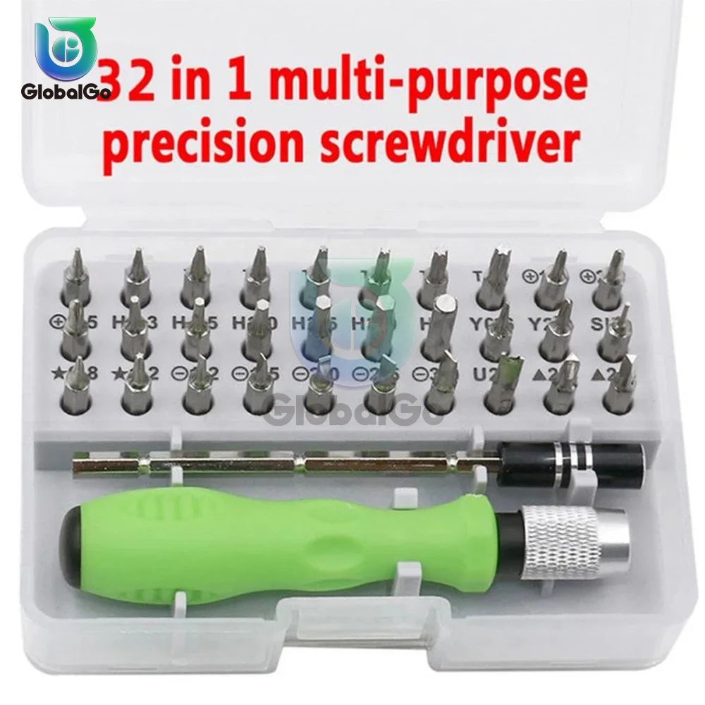 

32pcs Screwdriver Set Magnetic Precision Screwdriver Bits Repair Torx Ratchet Screw Driver For Phone Laptop Non-slip Hand Tools