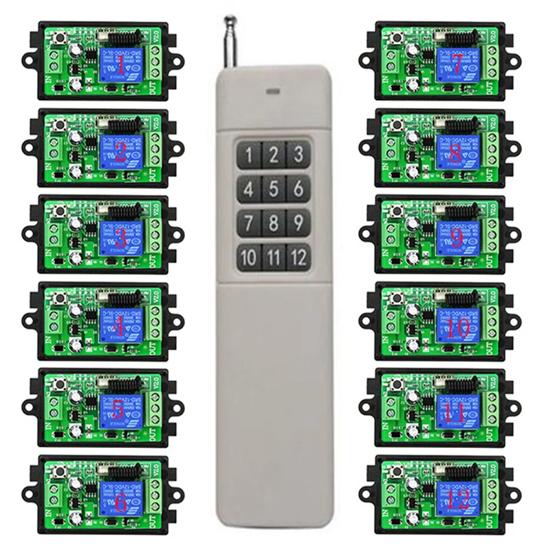 Беспроводной пульт дистанционного управления на 1 канал 3000 м 12 в пост. Тока 24 В |