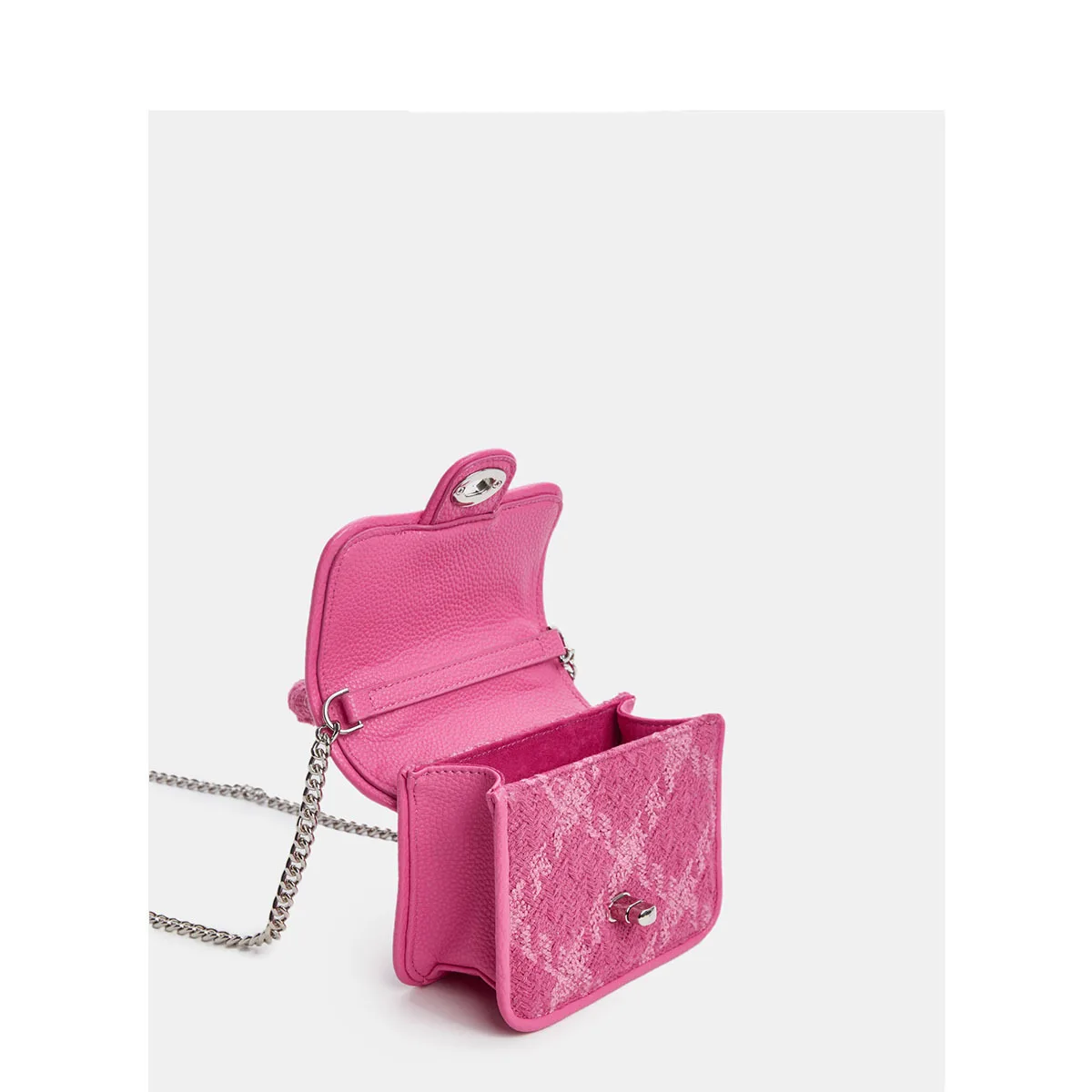 Rose Pink Women Lock Shoulder Bags Luxury Plaid Ladies Small Square Crossbody Bag Fashion Design Female Clutch Purse Handbags