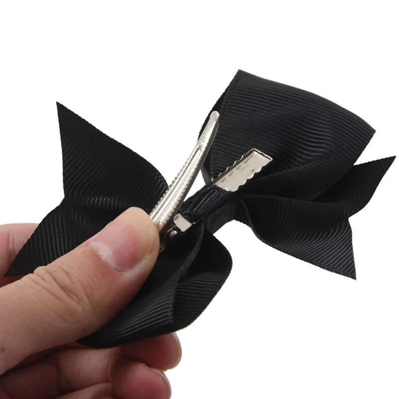 

40Pcs Big Hair Bows Boutique Girls Alligator Clip Grosgrain Ribbon Headband