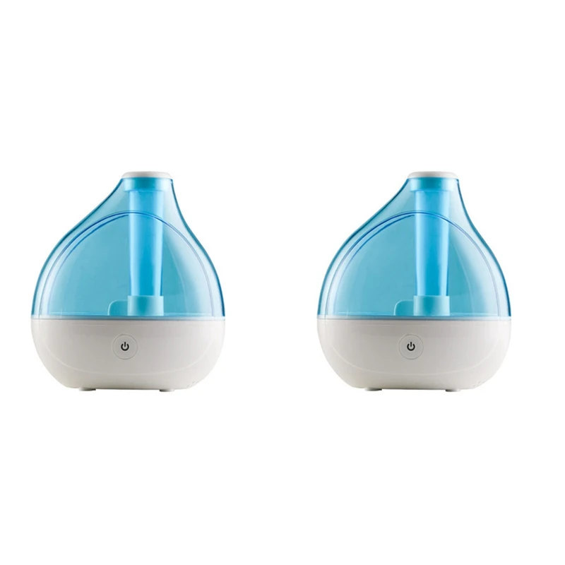 

Ultrasonic Cool Humidifier - Compact Overnight Operation For Small Rooms, 2 Settings, Optional Night Light