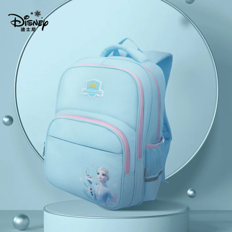 Disney Genuine Waterproof Breathable Children's School Bag Cartoon Cute 1-4 Grade Primary School Bag To Reduce The Burden