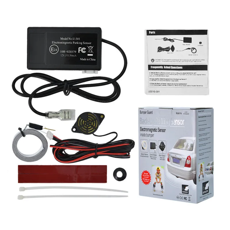 1 Set Electromagnetic Car Parking Sensor Sound Warning Parking Sensor Reverse Backup Parking Radars Kit for Car Truck RV enlarge