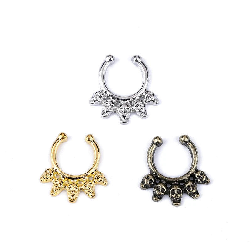 Кольцо-гвоздик для имитации носа 3 шт.