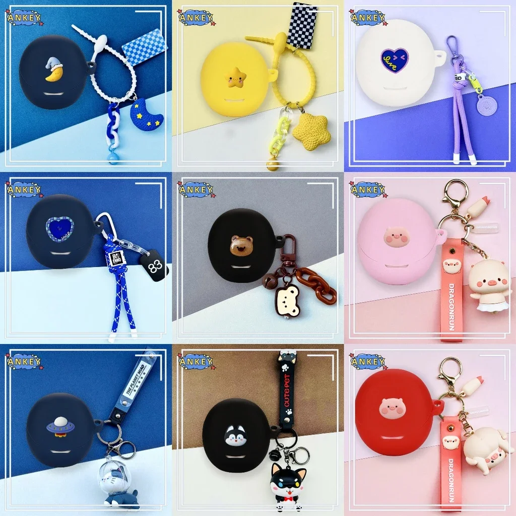 Чехол для Oppo Enco Air3s Air3 силиконовый медведь мультяшные наушники мягкий защитный