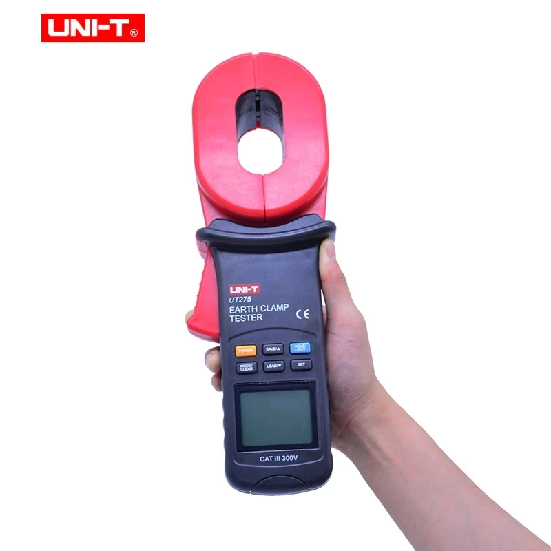 

UT273 UT275 Digital Clamp Earth Ground resistance tester Low Battery Indication Resistance Limit Alarm LCD Backlight