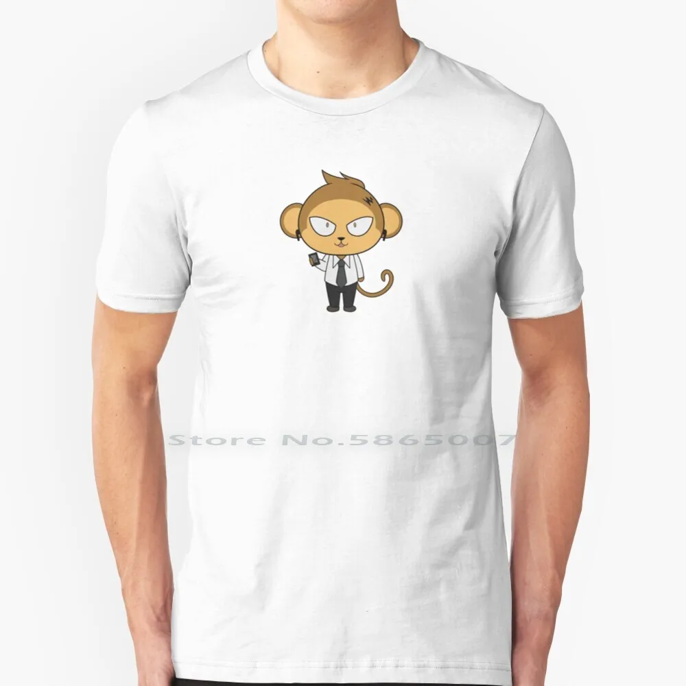 

Kaminari Denki Monkey T Shirt 100% Cotton Aggretsuko Bnha Mha Boku No Hero Academia Anime Manga Chibi Animal Monkey Denki