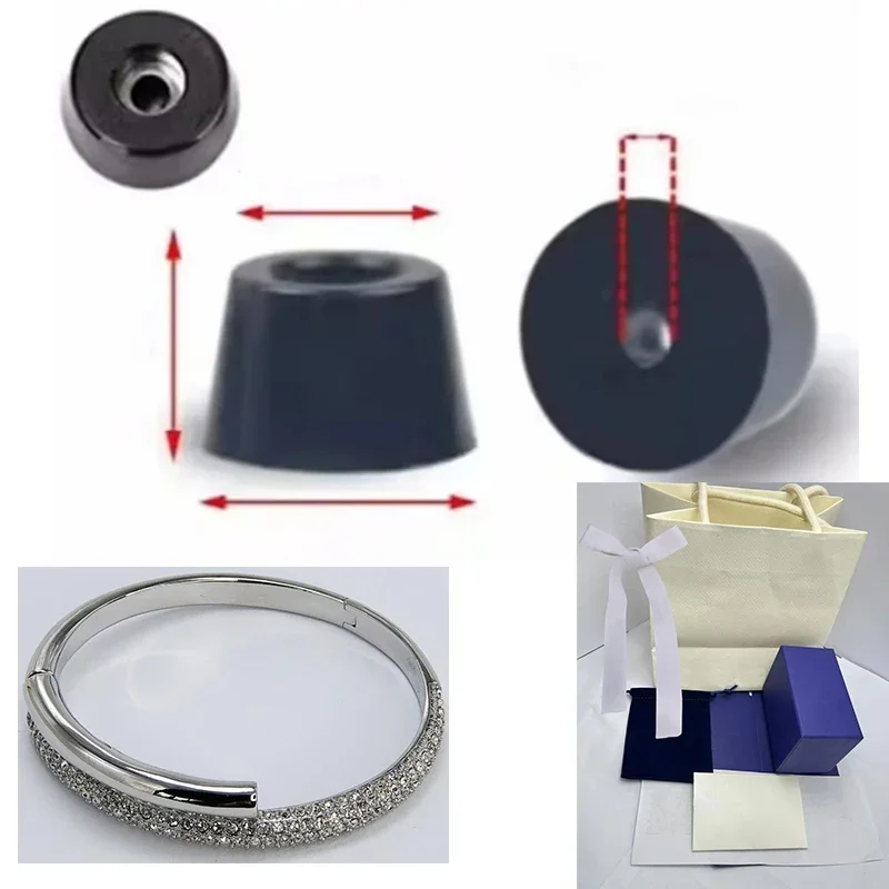 Черная резиновая педаль защита пола белый браслет Dextera магнитная пряжка