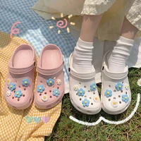 cute flower cartoon clogs for women summer fashion sandals casual garden clogs waterproof shoes nursing women house slippers
