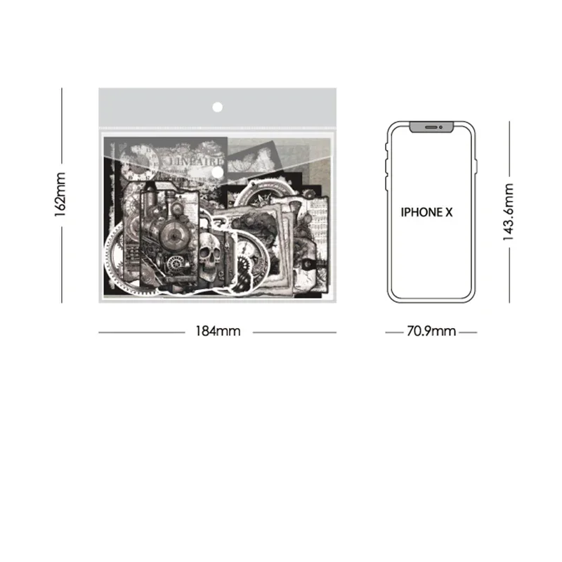 100 шт. декоративные блокноты в стиле ретро 184x162 мм