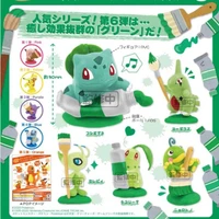 original kitan pokemon green palette club figures capsule toys pikachu bulbasaur anime action figurine cute kawaii gashapon