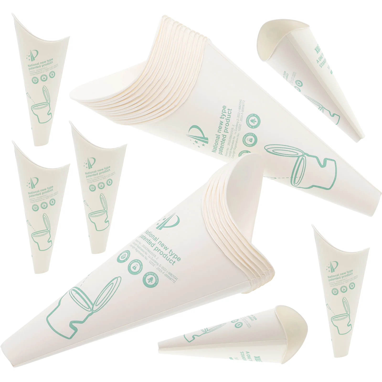 30 шт. бумажный писсуар туалет устройство для мочеиспускания женский конус