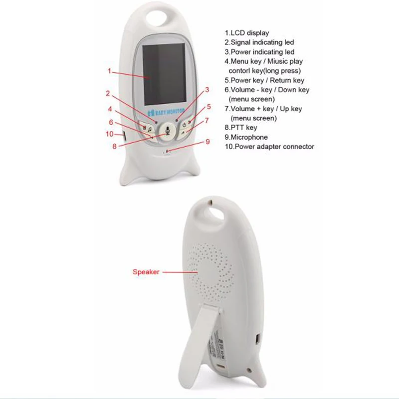 VB601 радионяня 2 дюйма уход за детьми электронная видео няня камера ночного