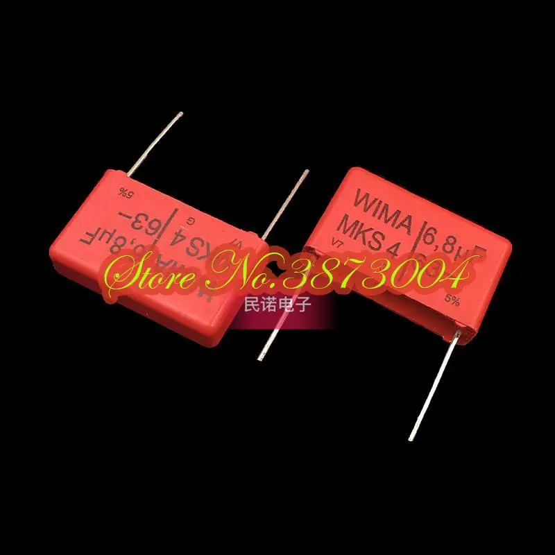 

5pcs/lot DIP capacitance MKS4 63V 6.8UF 63V685 6U8 leg width 22.5mm New and origianl