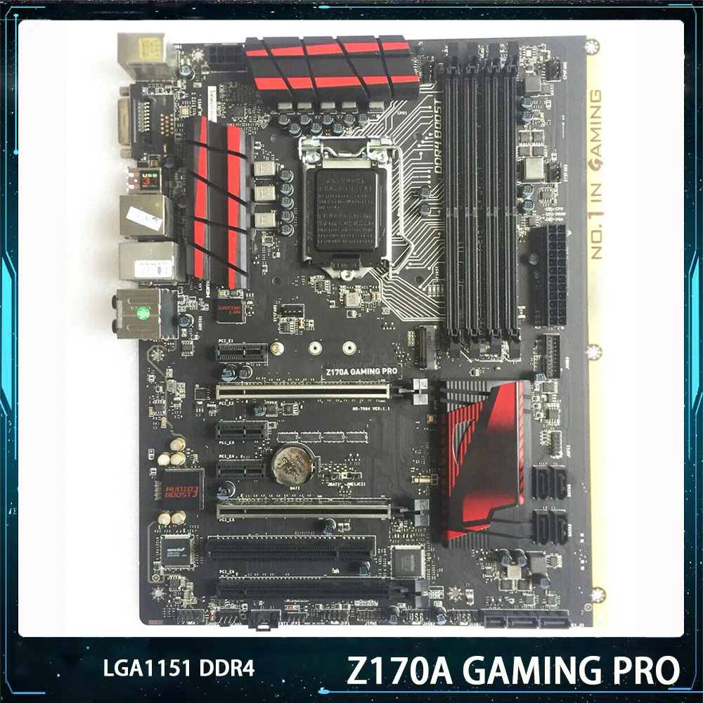 

100% Working For Msi Z170A GAMING PRO Desktop Motherboard LGA1151 DDR4 SUPPORT I7 64G SATA3 M.2 USB3.1 ATX Original Quality