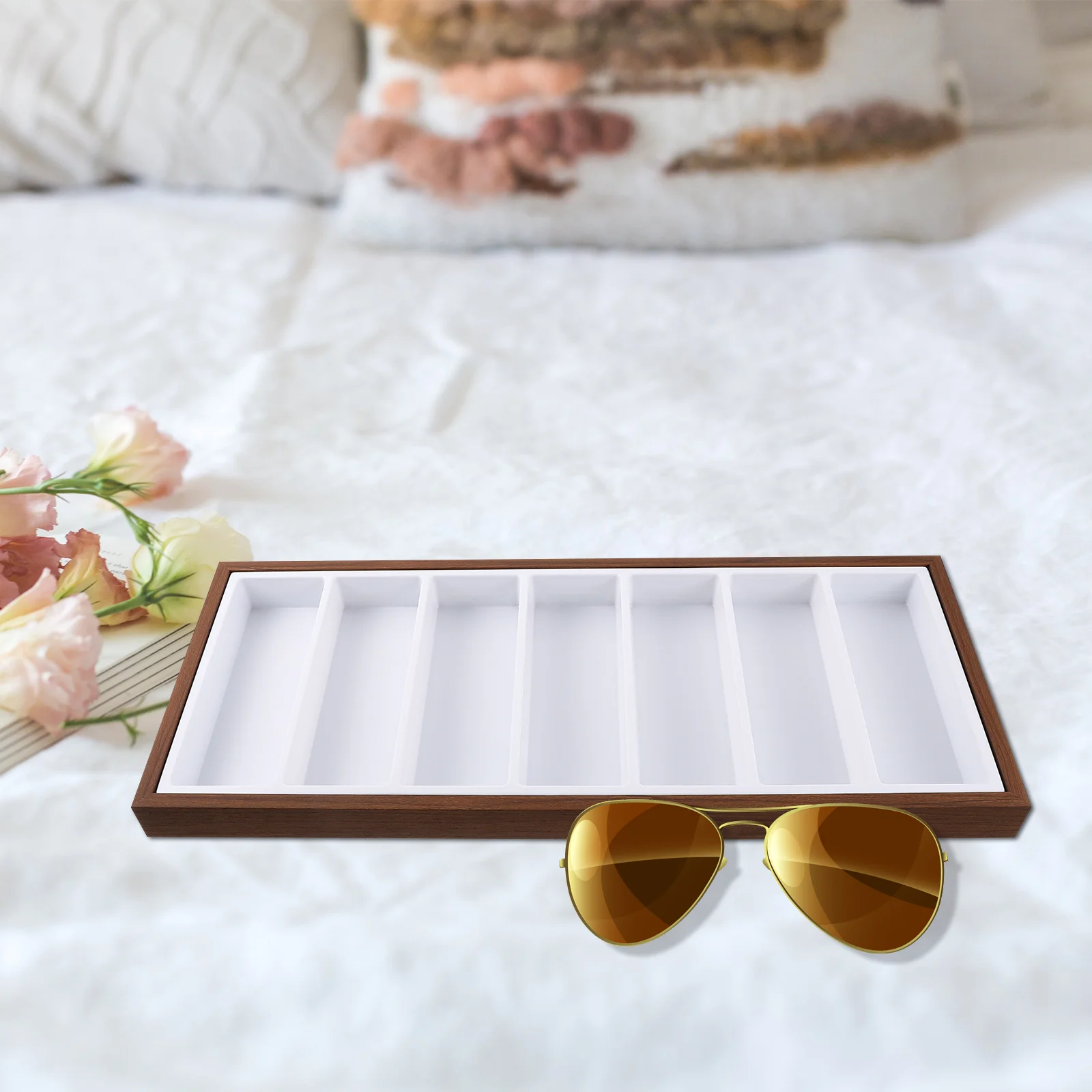 

Sunglasses Holder Glasses Storage Organizer Eyewear Display Case Desk Sunglasses Box