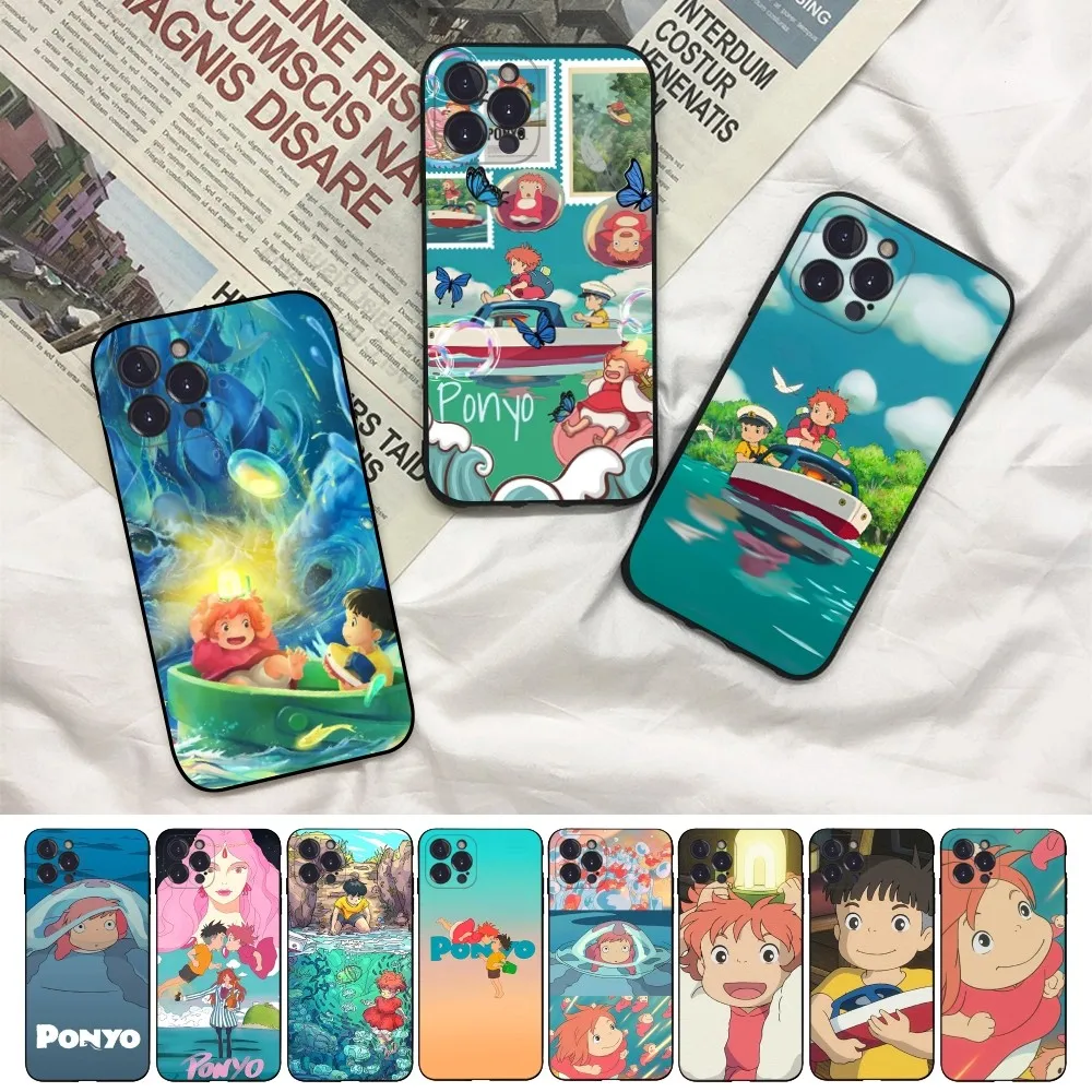 

Ponyo Anime Phone Case For IPhone 15 14 11 12 13 Mini Pro XS Max Cover 6 7 8 Plus X XR SE 2020 Funda Shell
