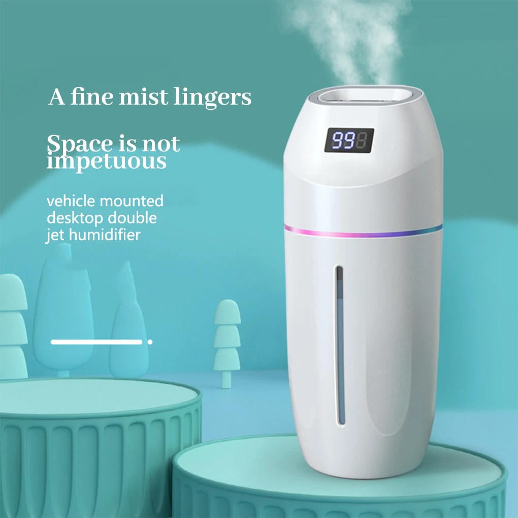 

Car Air Humidifier 500m Large Capacity Aroma Humidity Mist Maker Desktop Spayer Diffuser Mists Spraying Home Office