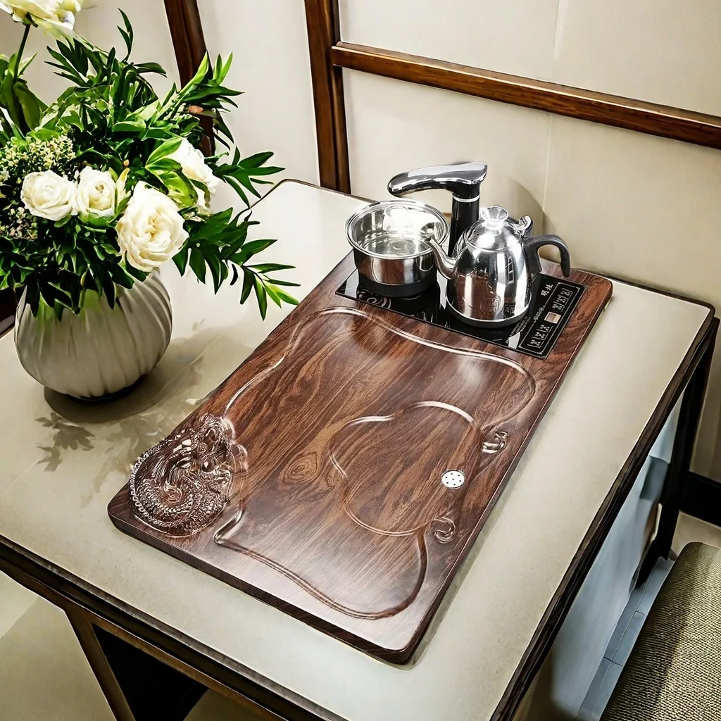 Кофейный угловой поднос Деревянные Подносы для чайной церемонии домашний декор